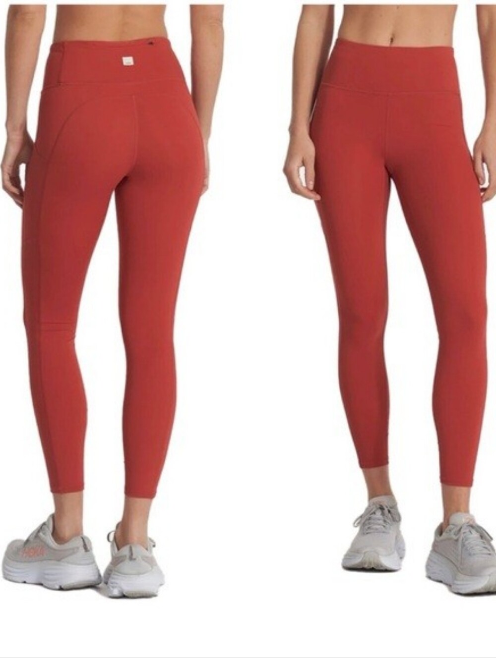 Vuori High-Waist Burnt Orange Rust Stride Leggings Size: XS